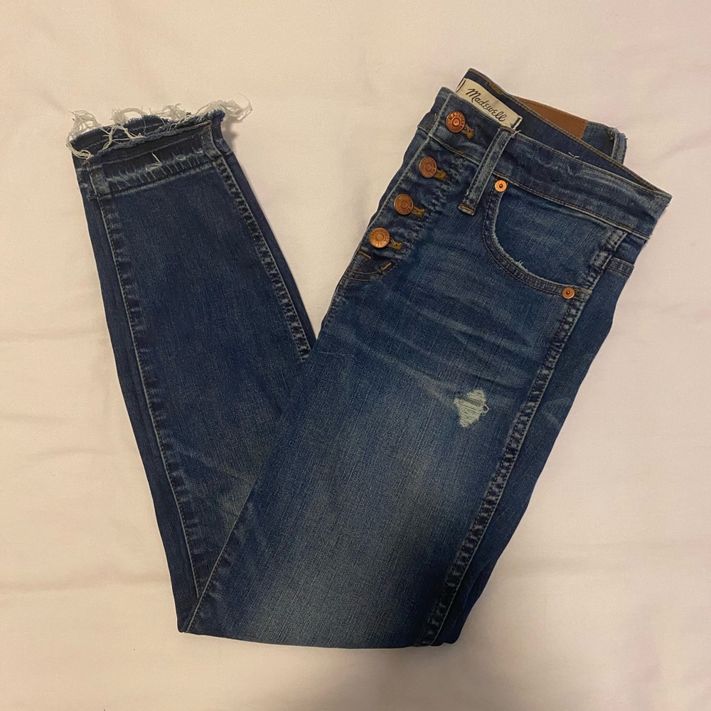 Madewell Button Fly 10” High Rise Skinny